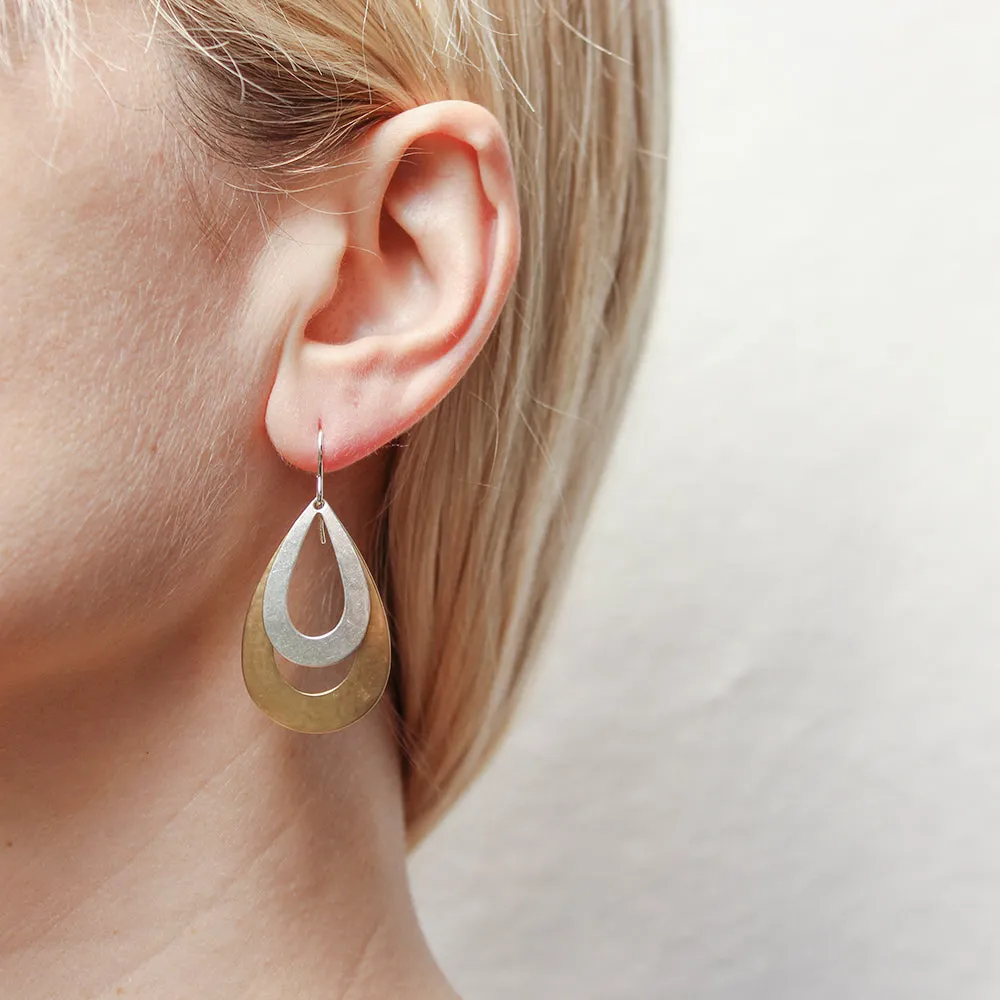 Teardrop Frames Wire Earrings