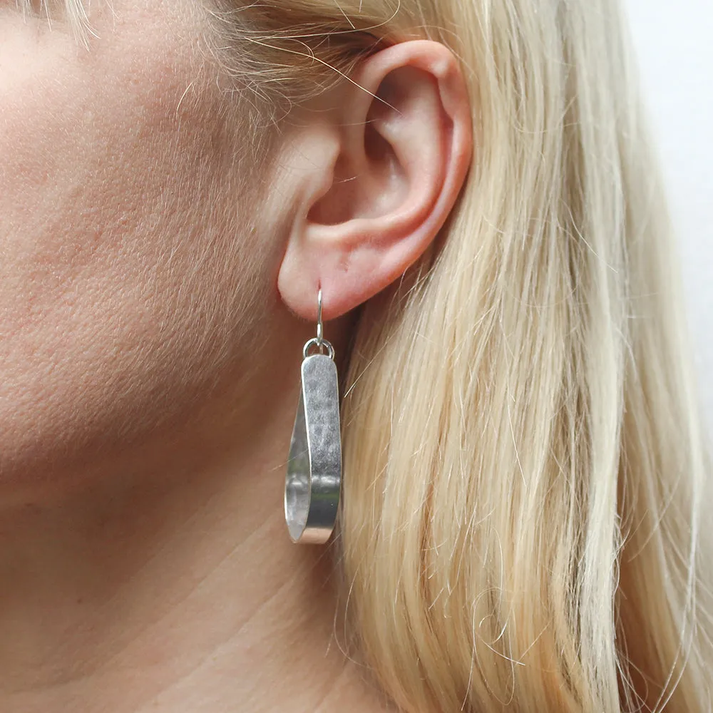 Teardrop Hoop Wire Earrings