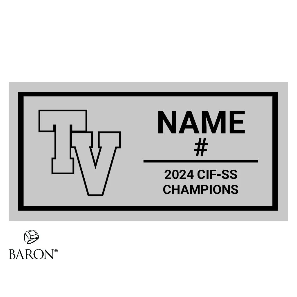 Temecula Valley Boys Basketball 2024 Championship Black Standard Window Ring Box
