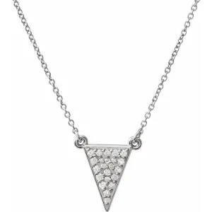 Tessa Diamond Triangle Pendant