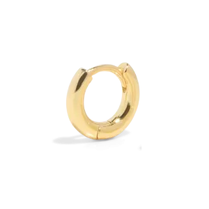 THE BASE HOOP SMALL - 18k gold vermeil