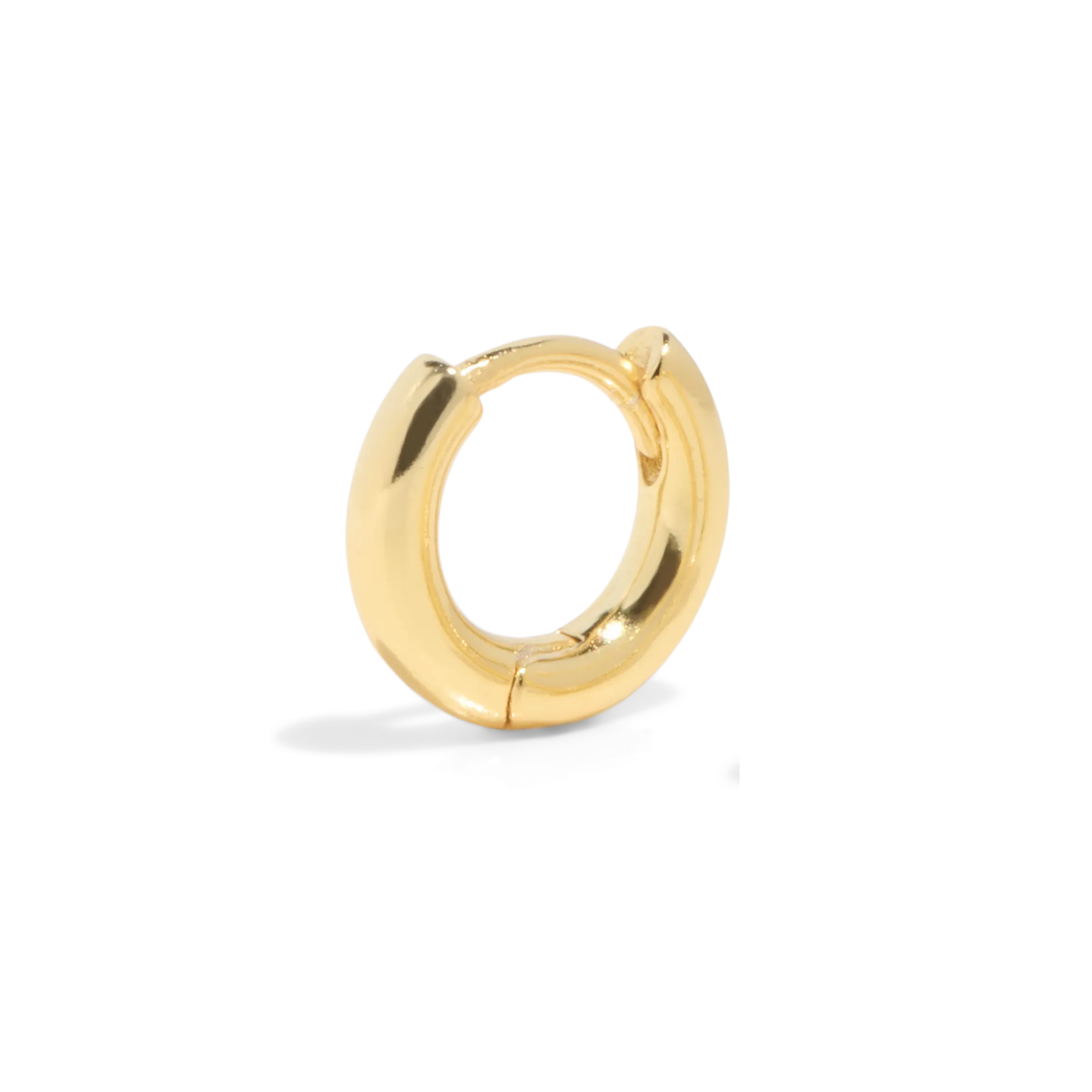 THE BASE HOOP SMALL - 18k gold vermeil