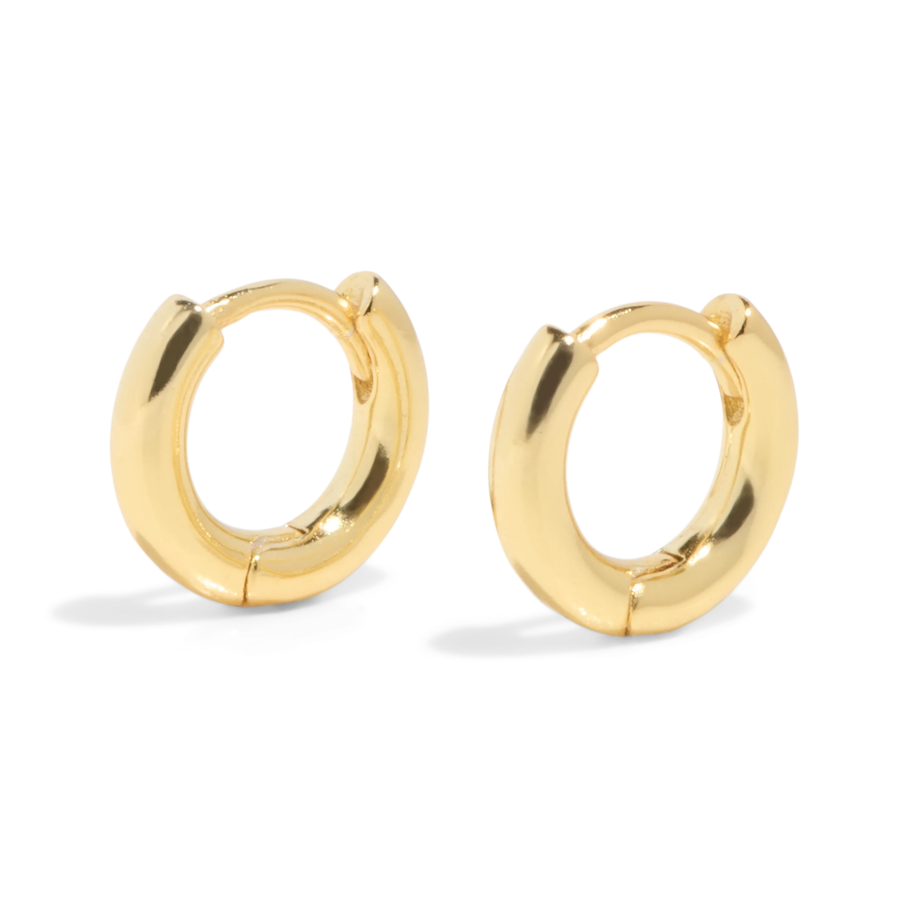 THE BASE HOOP SMALL - 18k gold vermeil