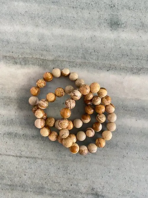 The Caramel beaded bracelet