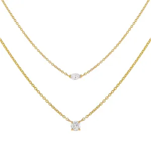 The Double Diamond Combo Set 14K