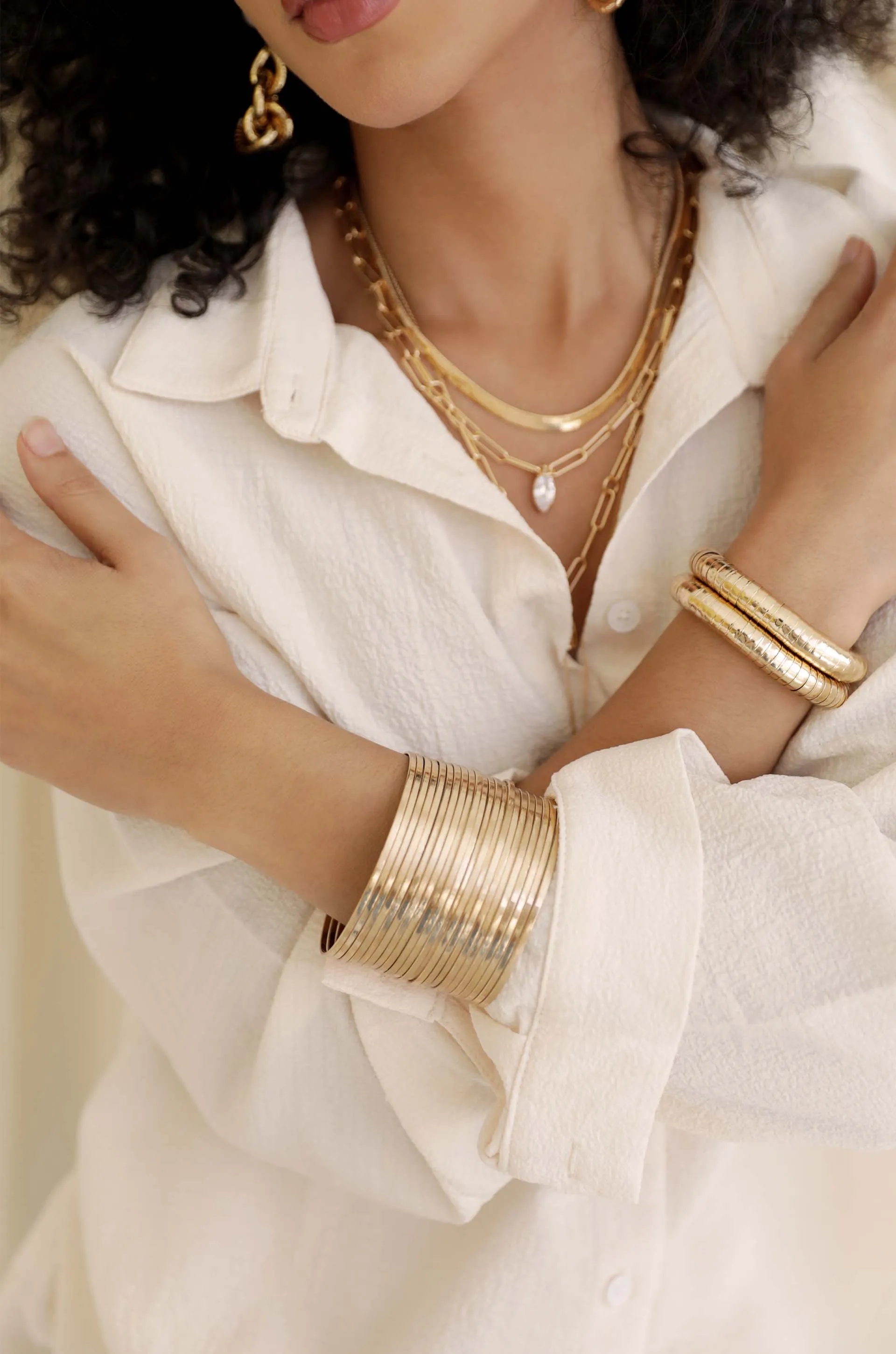 The Easy Cuff Stacked Bracelet