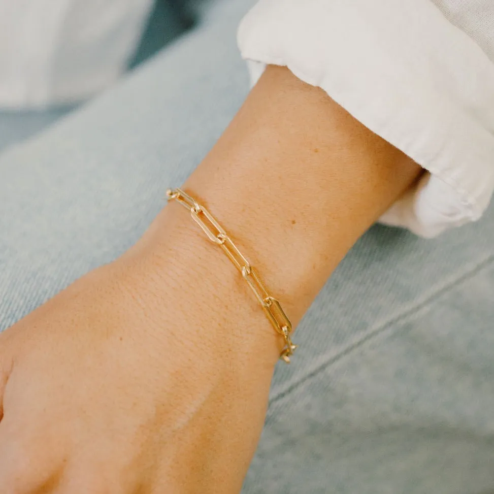 Thick Paperclip Bracelet