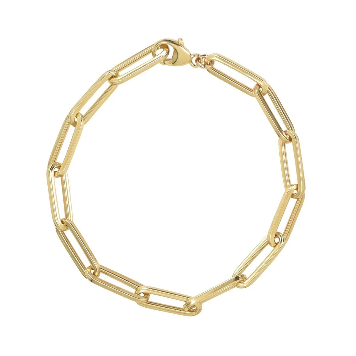 Thick Paperclip Bracelet