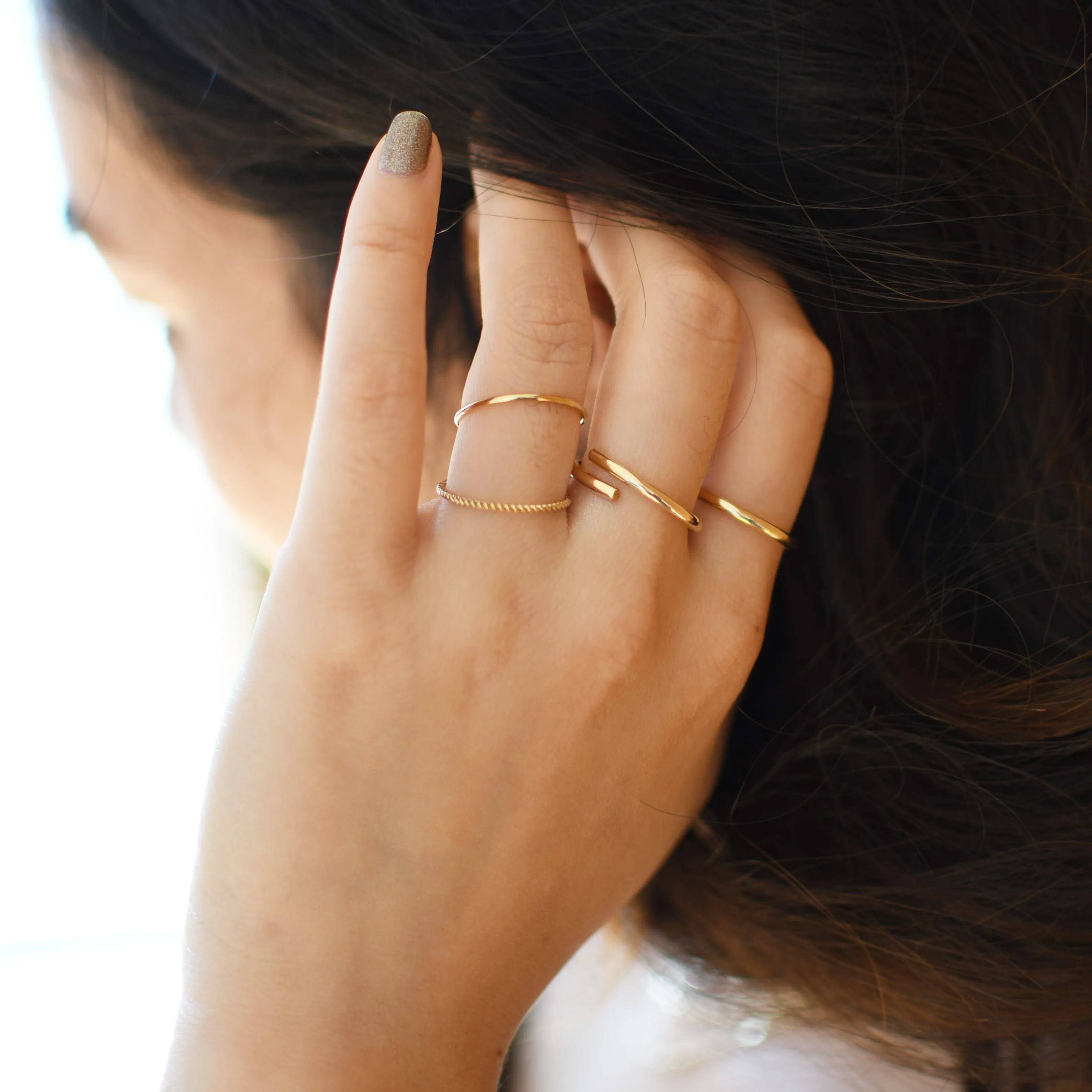 Thick Round Stacker Ring
