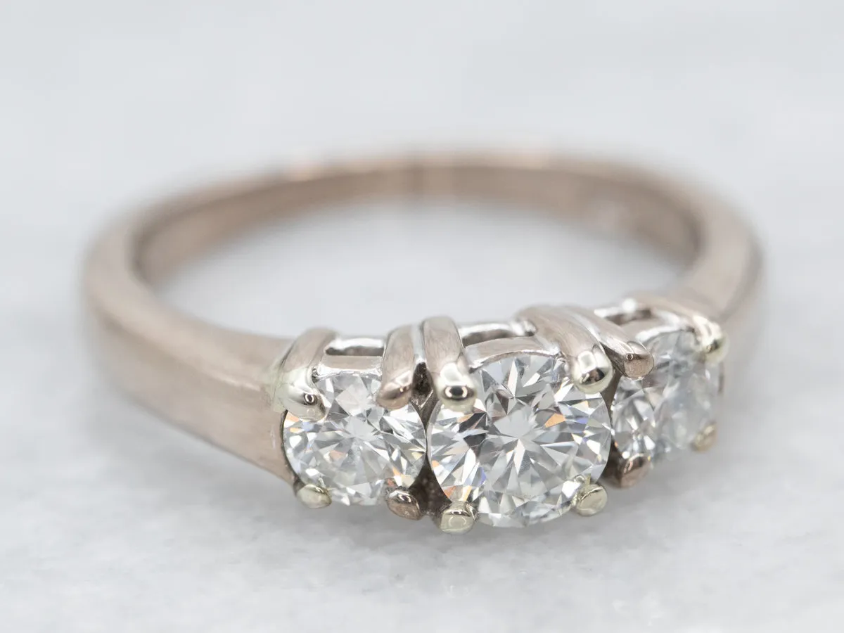 Three Stone Diamond Engagement Ring