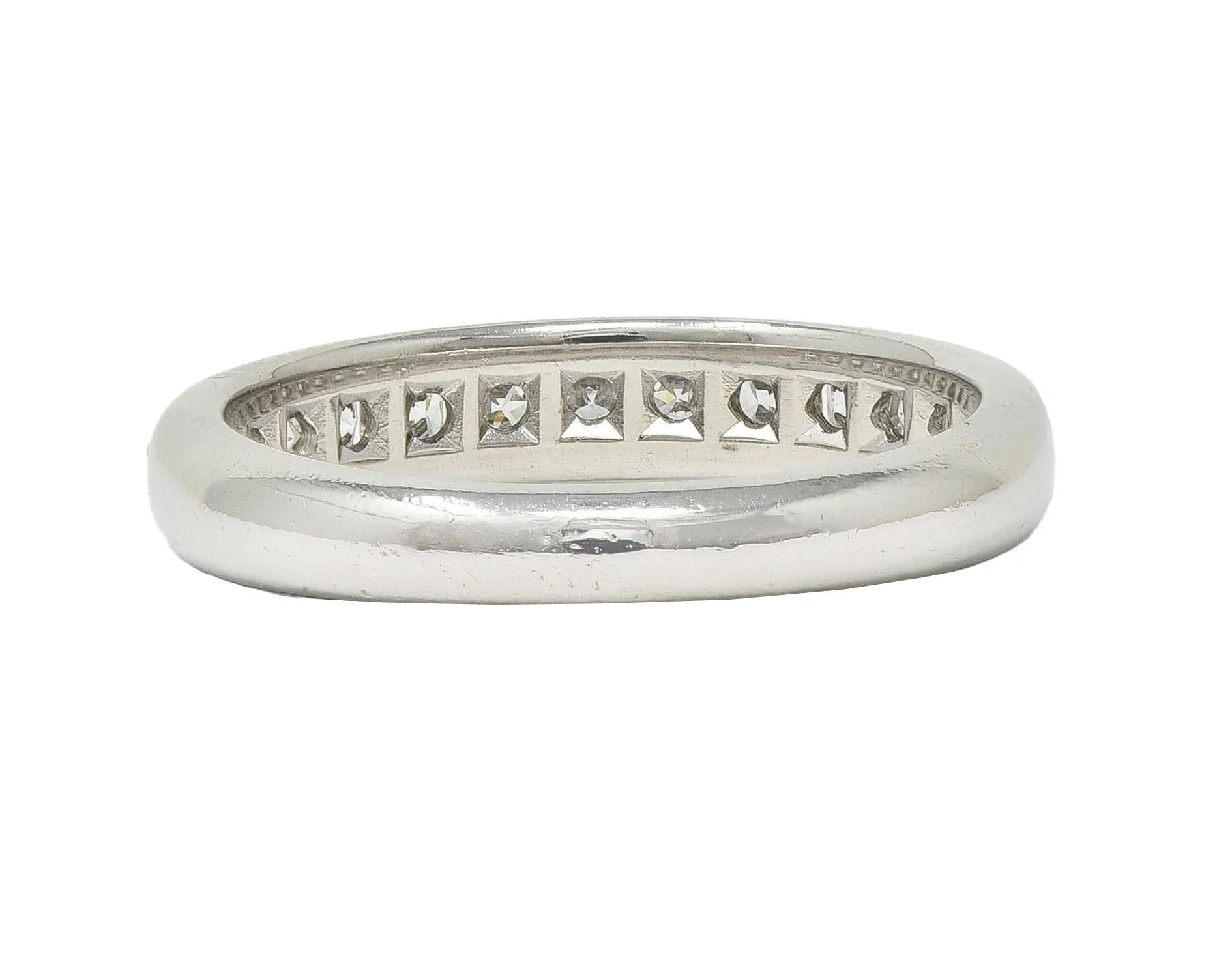 Tiffany & Co. Lucida Cut Diamond Platinum Contemporary Channel Band Ring