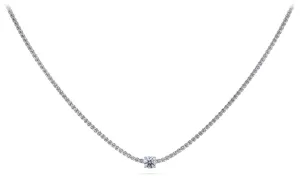 Timeless Dreams Brilliance Round Lab-Grown Diamond Necklace with 6.06 ct.(finished) 2mm, 5.1mm