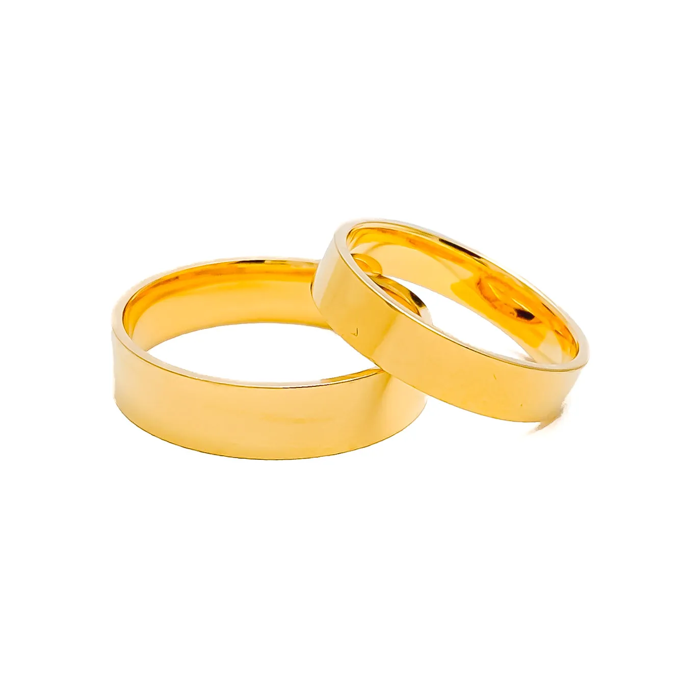 Timeless Smooth Finish 22k Gold Band