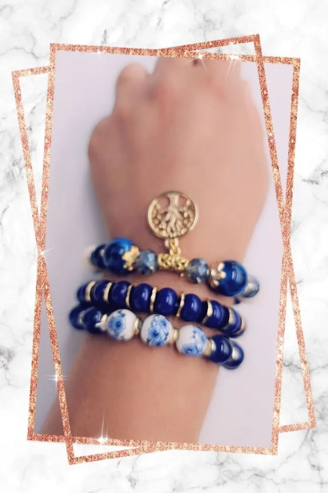 Tree Pendant Beaded Bracelet