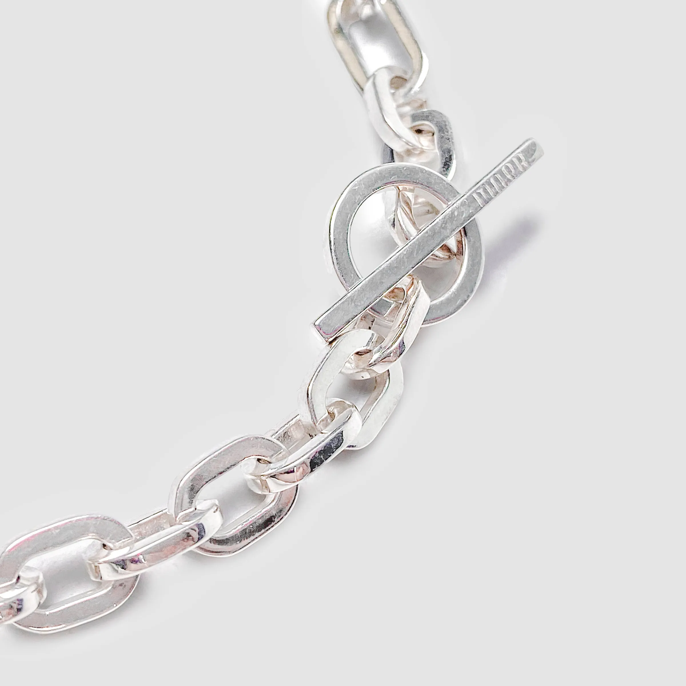 Trio Elm Bracelet/Necklace in Silver with White Pearls