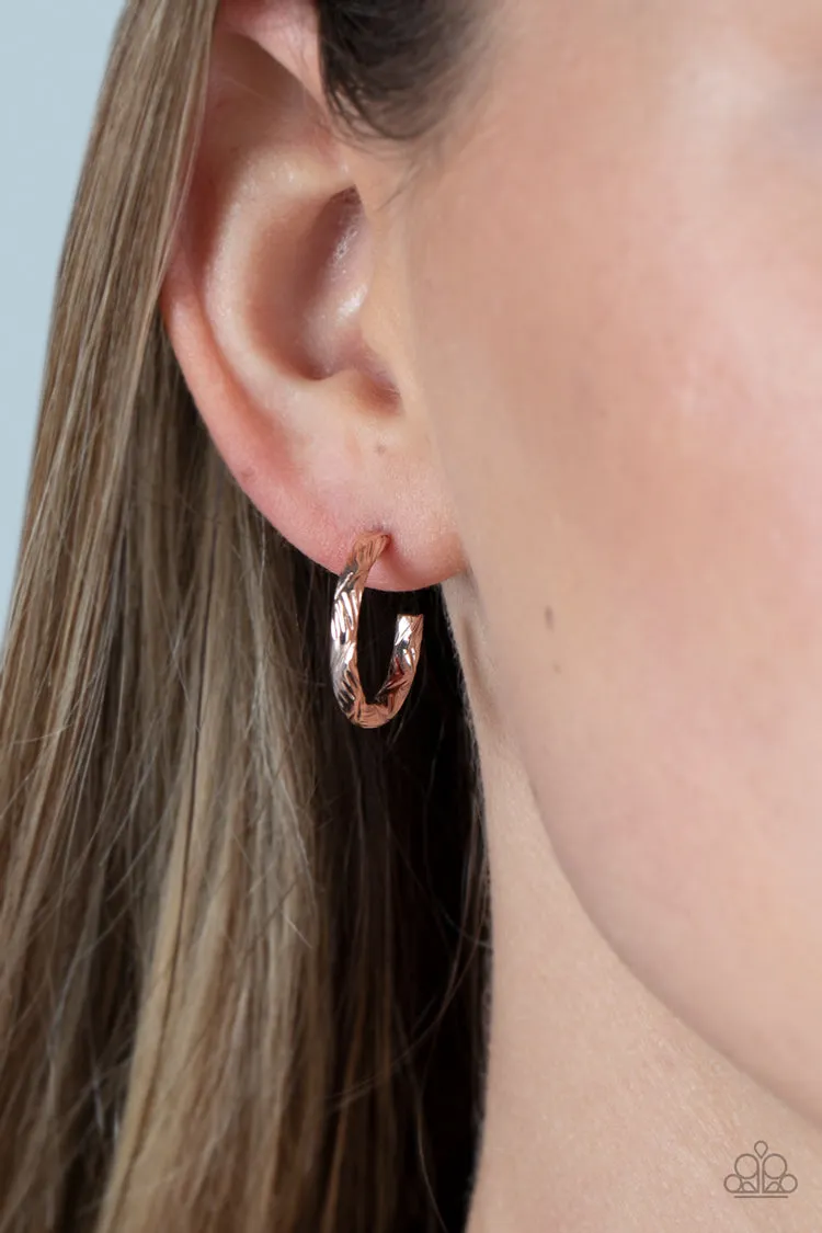 Triumphantly Textured - Rose Gold (Post) Earring