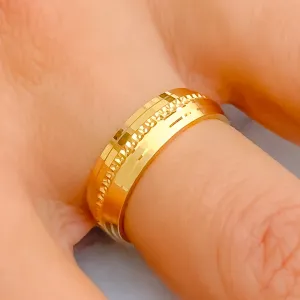 Upscale Mirror Finish 21k Gold Band