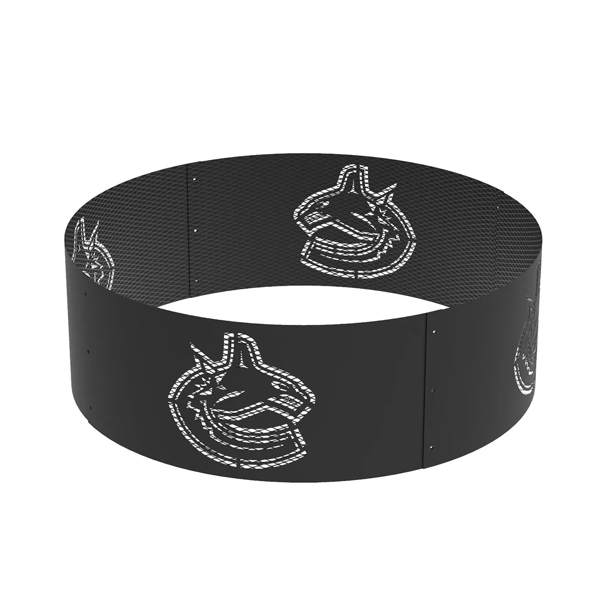 Vancouver Canucks 36 in. Round x 12 in. High Decorative Steel Fire Ring