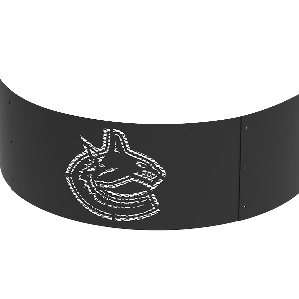 Vancouver Canucks 36 in. Round x 12 in. High Decorative Steel Fire Ring