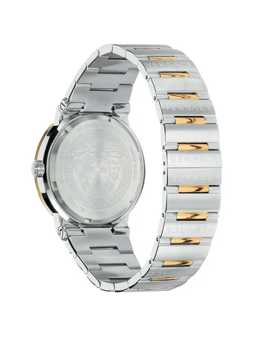 Versace Greca Logo Quartz Silver Dial Ladies Watch VEVH00620