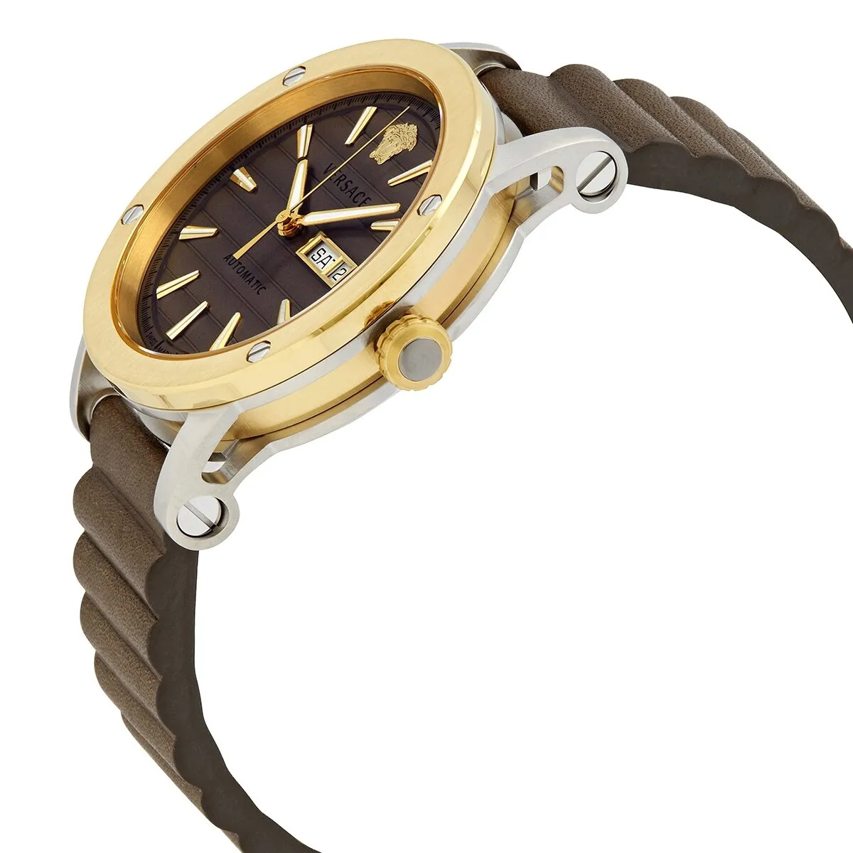 Versace Theros Automatic Brown Dial Men's Watch VEDX00219