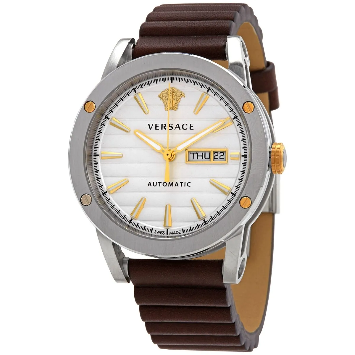 Versace Theros Automatic White Dial Men's Watch VEDX00119