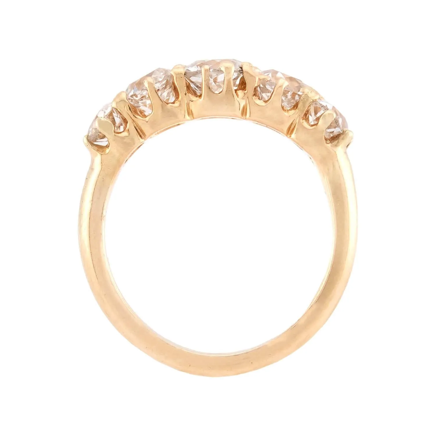 Victorian 14k Diamond 5 Stone Engagement Ring