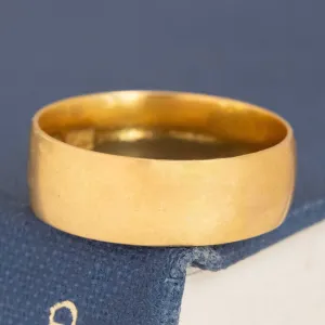 Victorian English 22kt Wide Band, 5.70mm