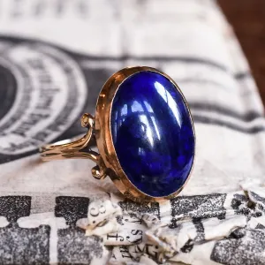 Victorian Lapis Lazuli Cabochon Ring