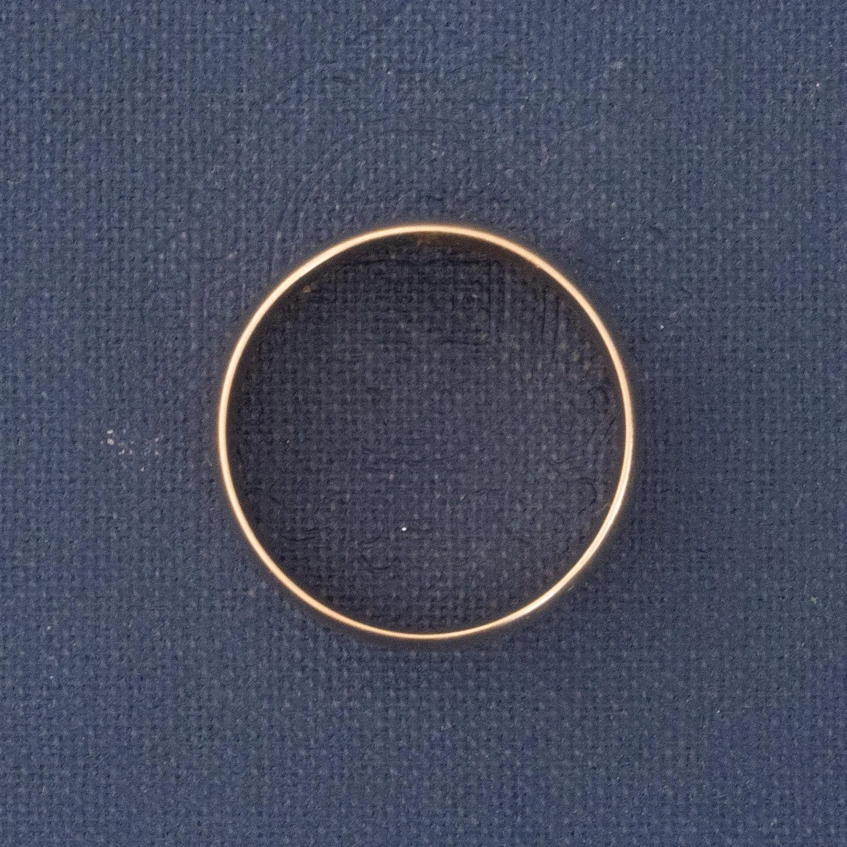 Victorian Rose Gold Wide Band circa 1883