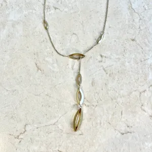 Vintage 14 Karat Yellow Gold Lariat Necklace