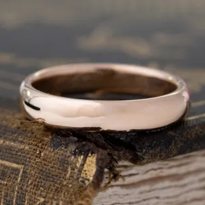 Vintage Gold Wedding Band, 4.2mm