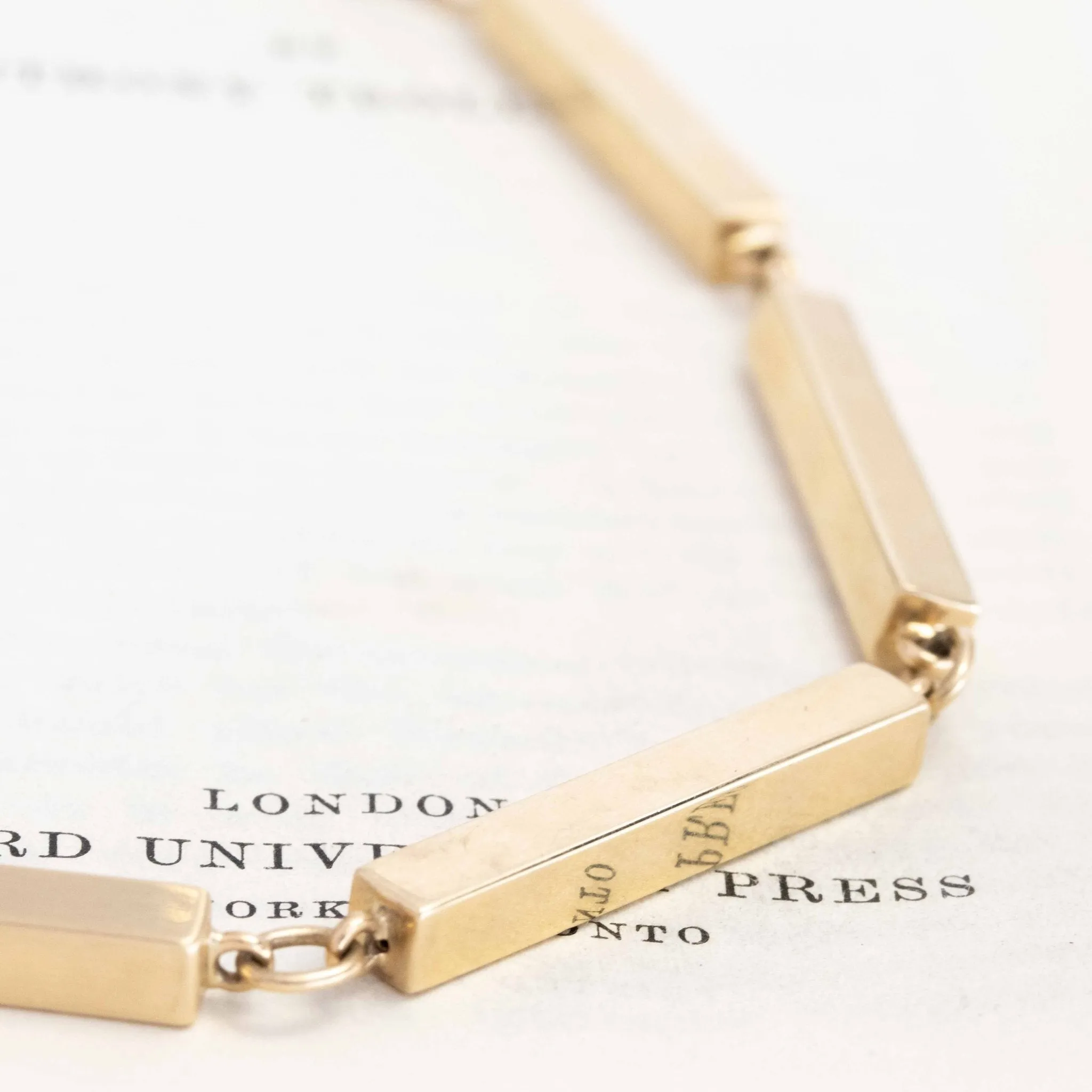 Vintage Rectangular Link Long Chain by Tiffany & Co.