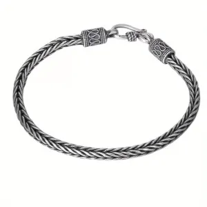 Vintage Silver Stainless Steel Men's Bracelet Knight Street Party Jewelry