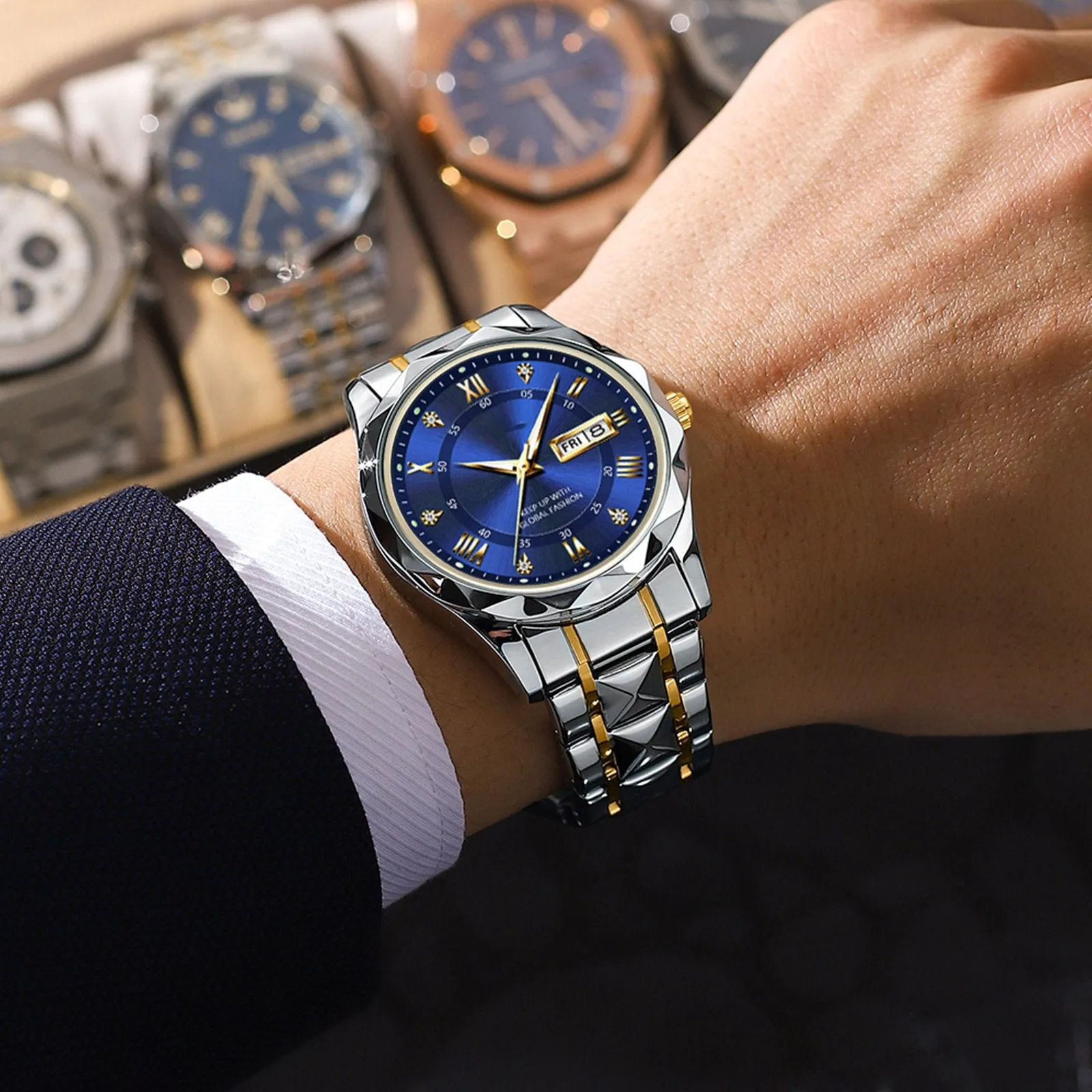 Waterproof Top Brand Luxury Man Wristwatch With Luminous