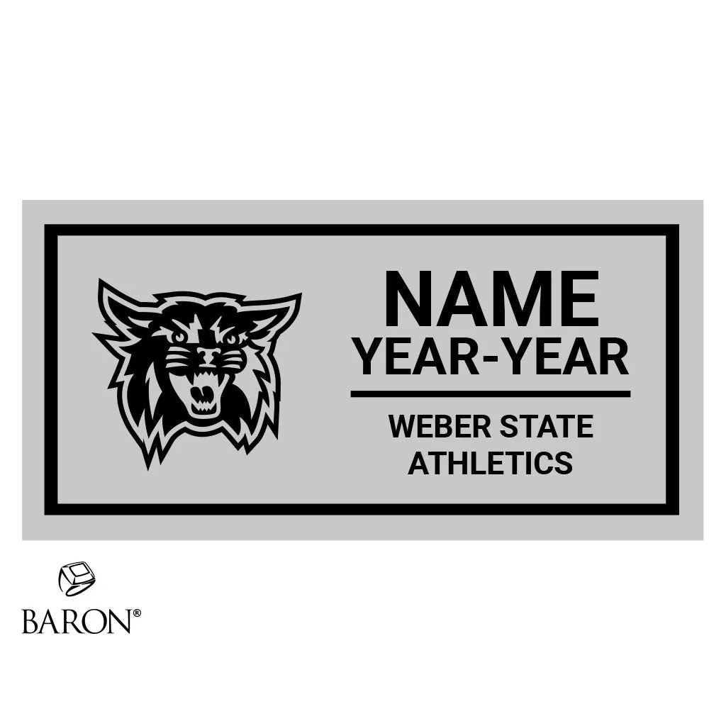 Weber State Athletics Varsity Championship Black Standard Window Ring Box