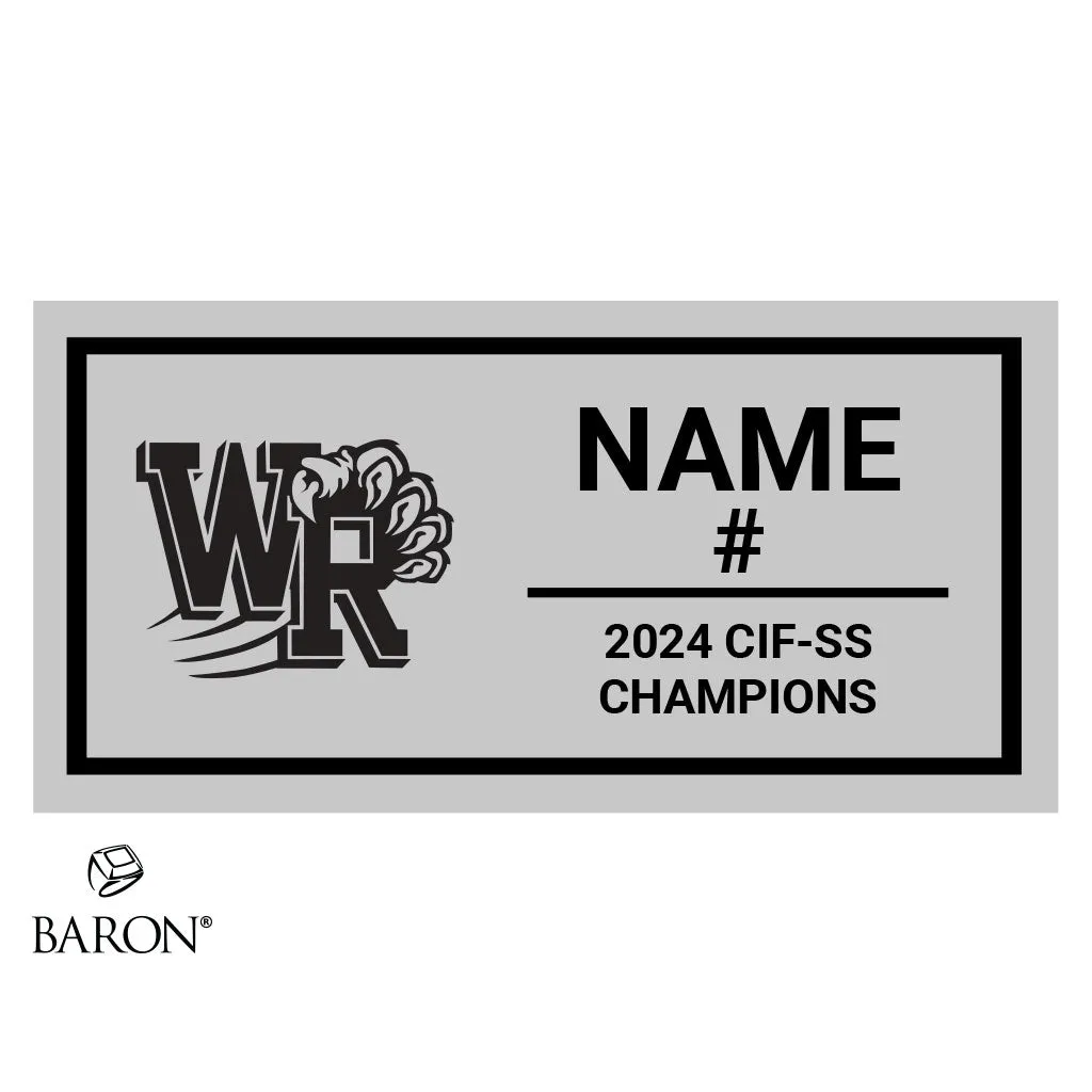 West Ranch High School-Boys Volleyball 2024 Championship Black Standard Window Ring Box