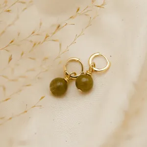 Winter Gemstone Hoops