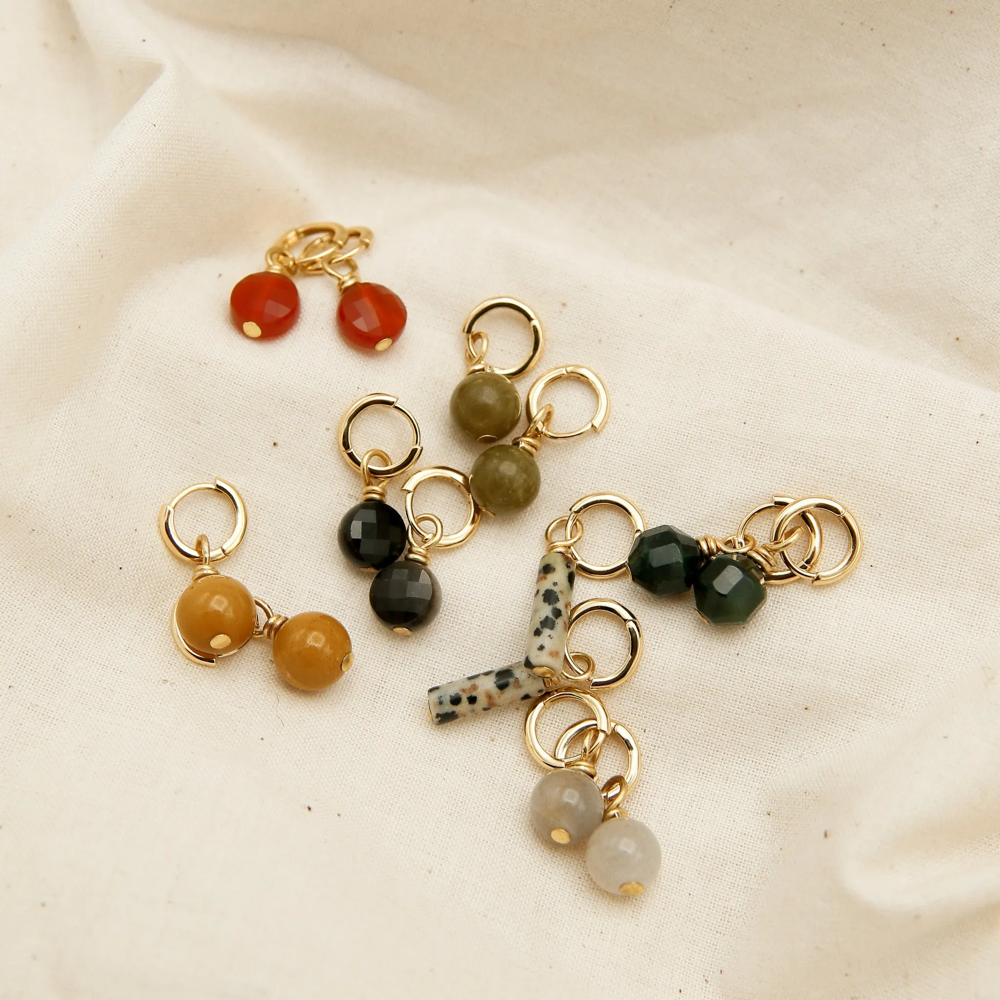 Winter Gemstone Hoops