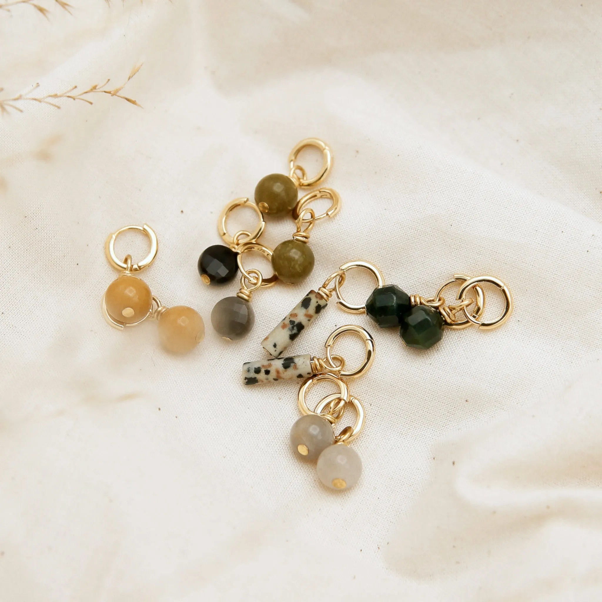 Winter Gemstone Hoops