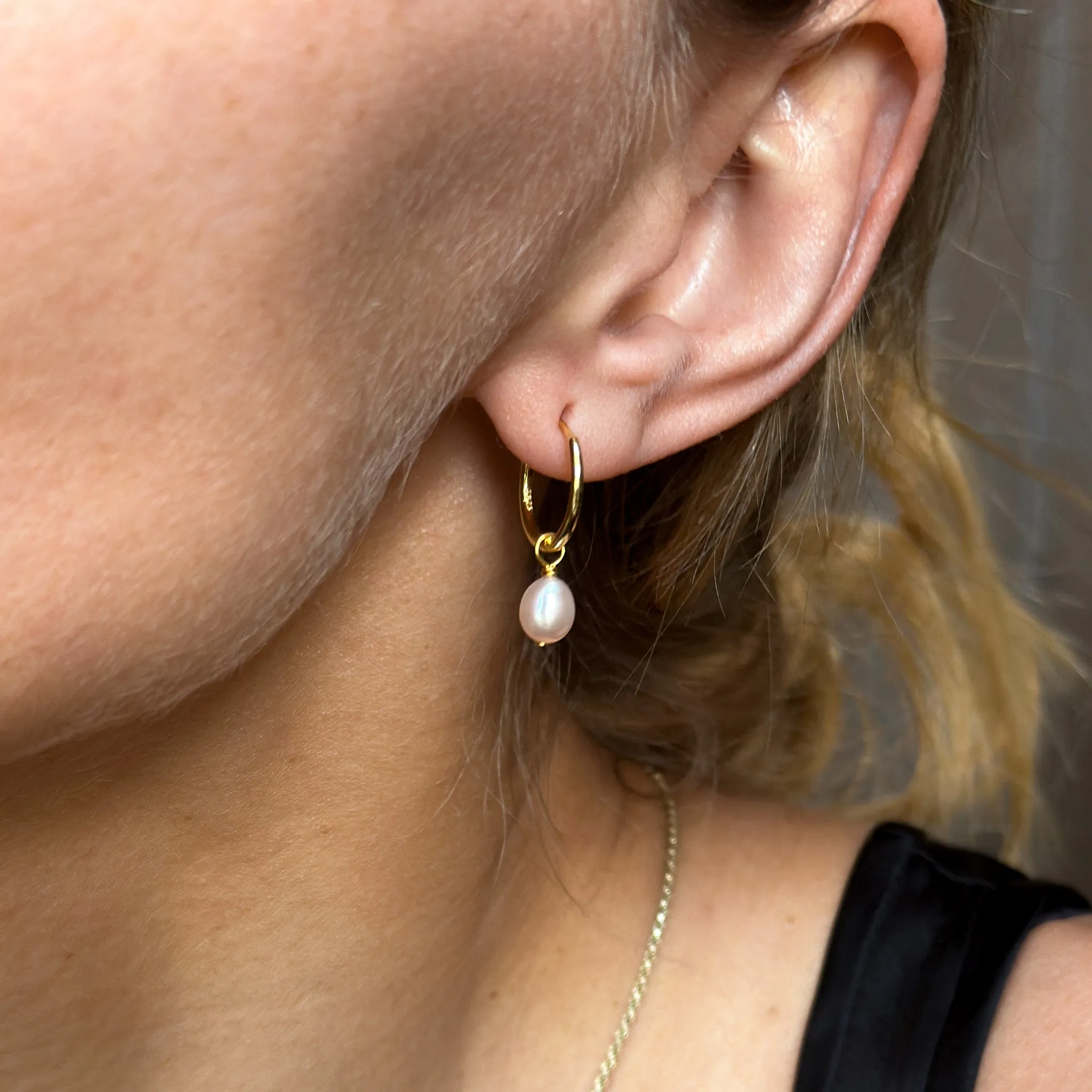 Winter Gemstone Hoops