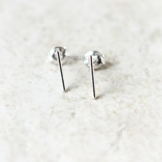 Wire Bar earrings in 925 sterling silver