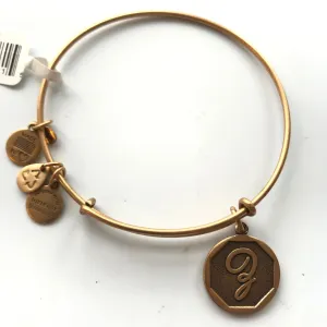 Women's Alex And Ani | Initial Z Bangle Bracelet | Gold