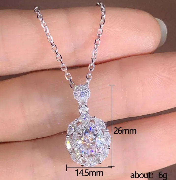 Womens Diamond Necklace | Diamond Necklace | Womens Necklace | Round Diamond Necklace | Womens Charm Necklace | Womens Round Diamond Pendant