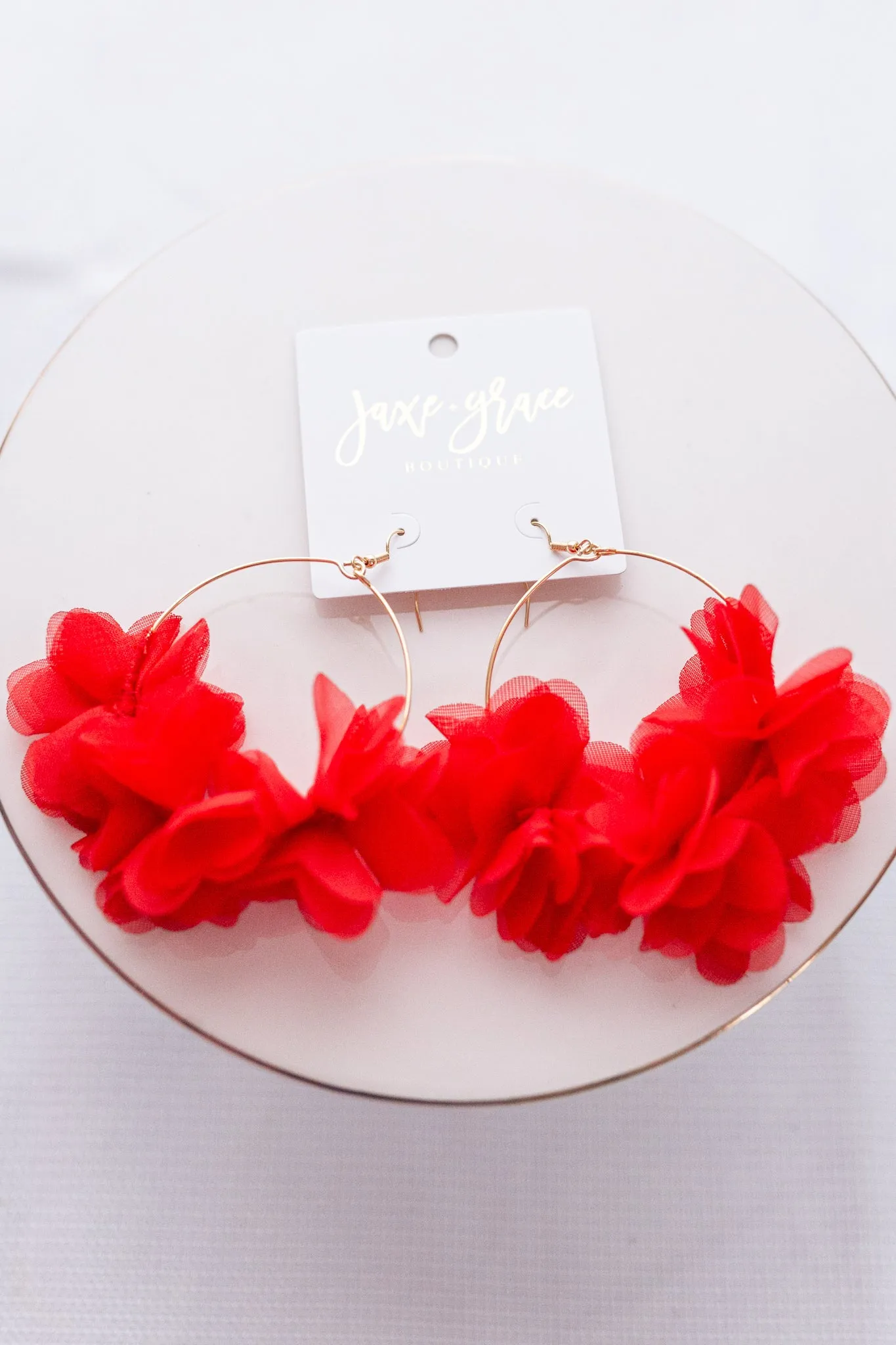 Wrapped Flower Wire Earrings, VARIOUS