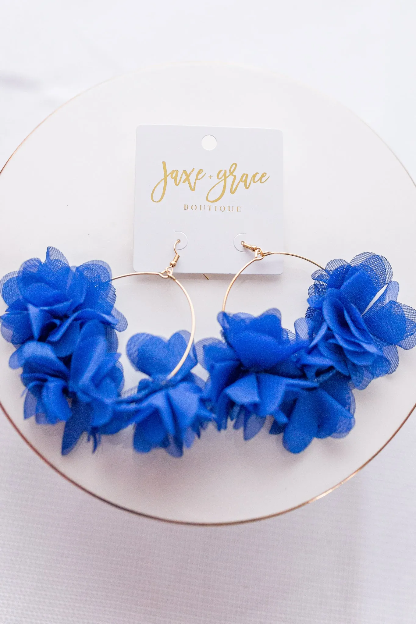 Wrapped Flower Wire Earrings, VARIOUS