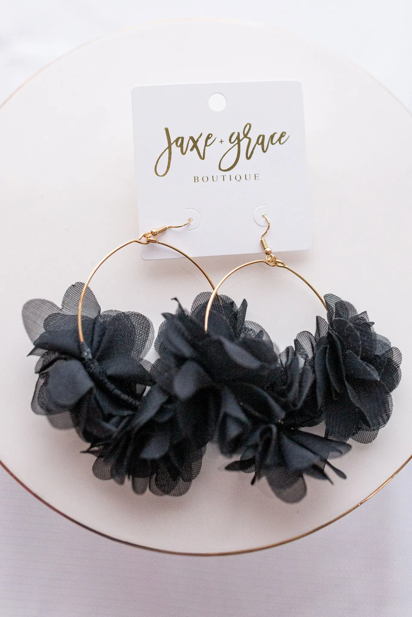 Wrapped Flower Wire Earrings, VARIOUS