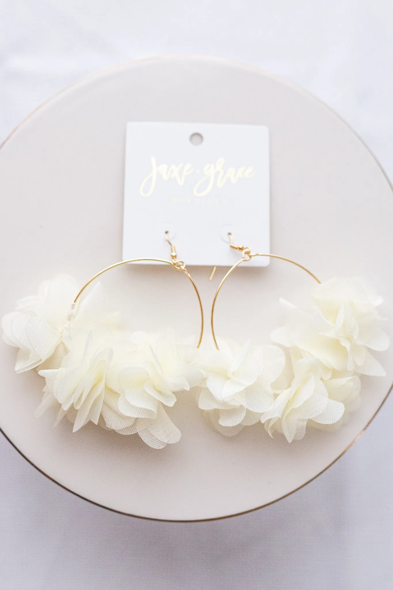 Wrapped Flower Wire Earrings, VARIOUS