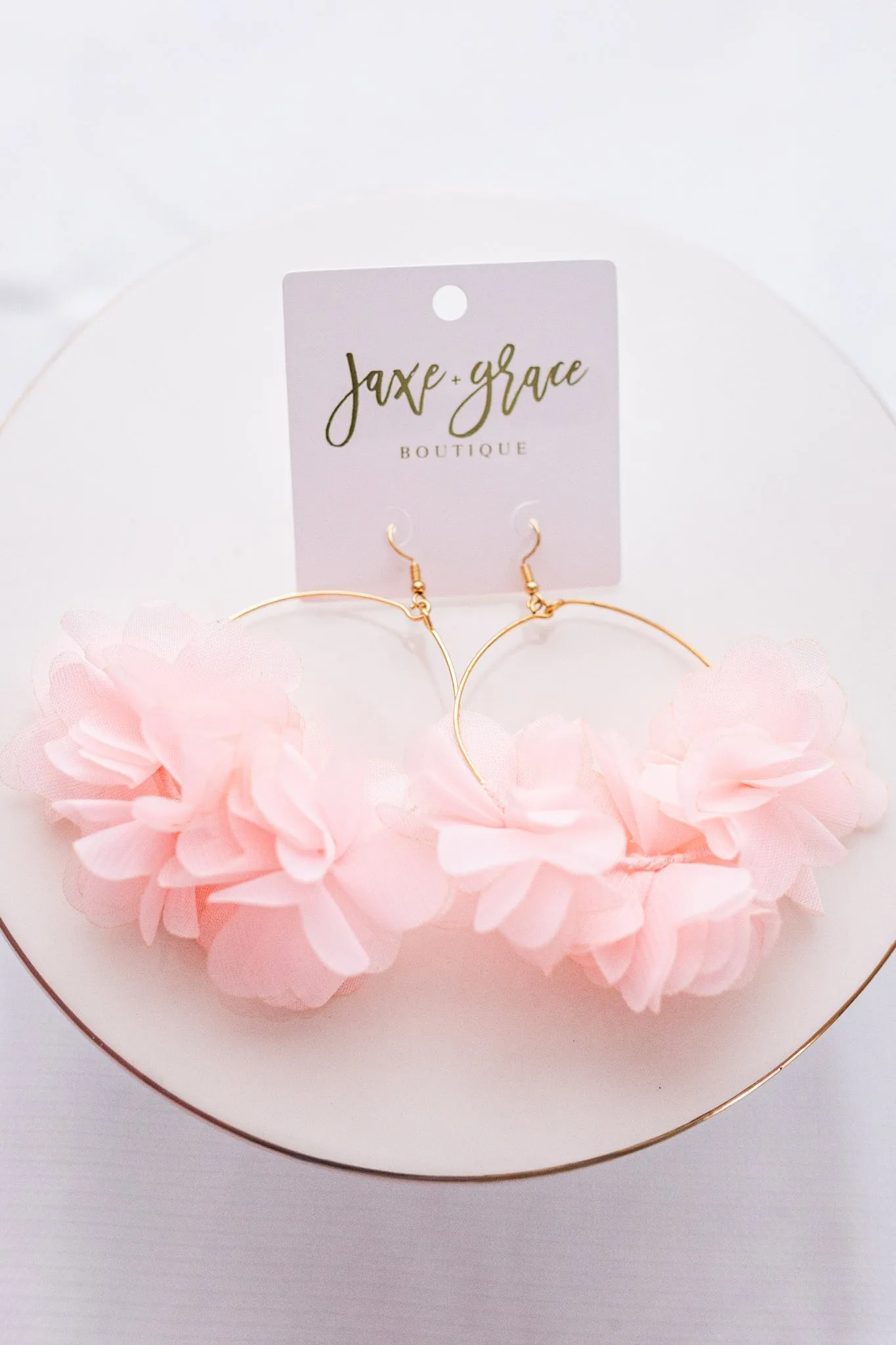 Wrapped Flower Wire Earrings, VARIOUS