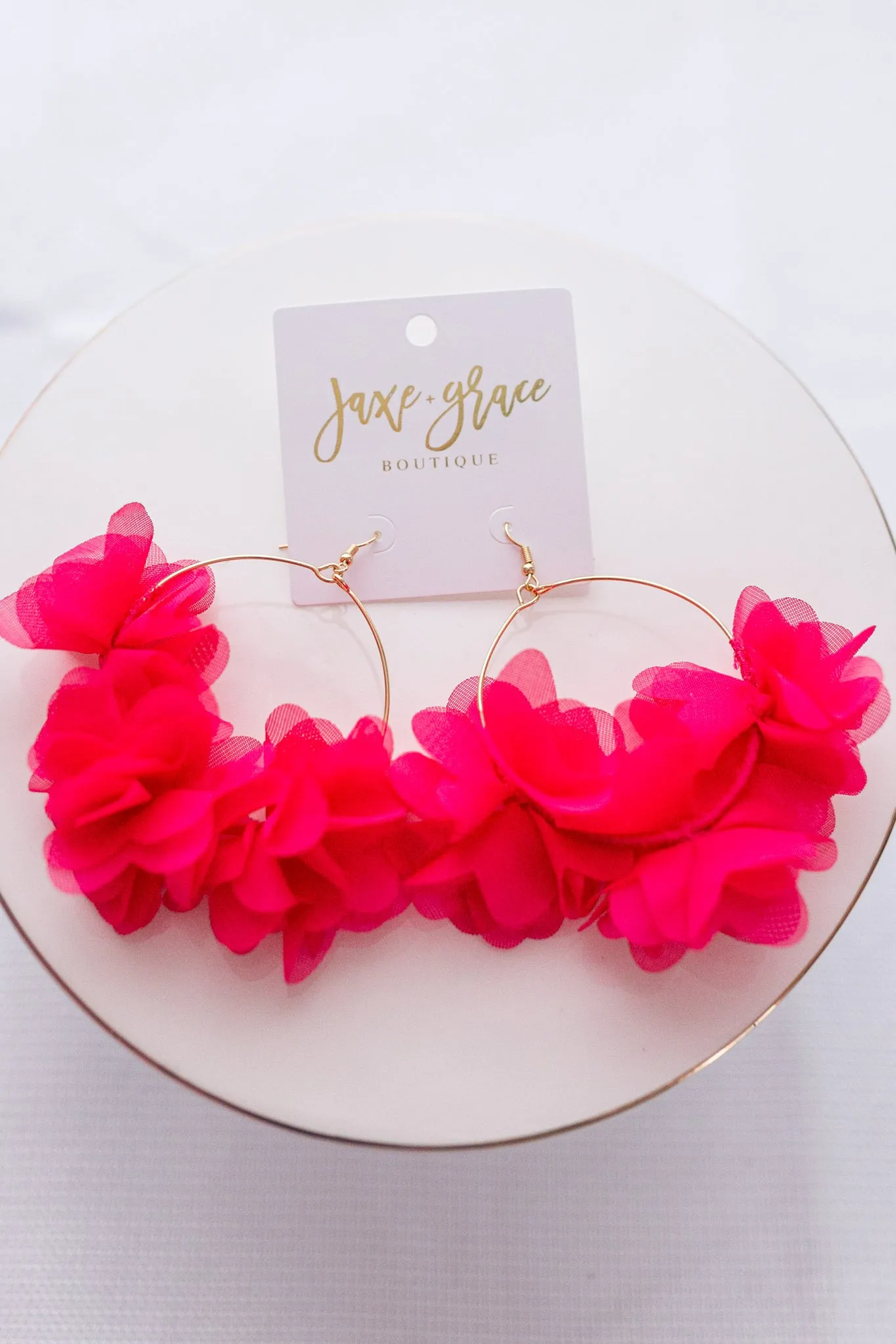 Wrapped Flower Wire Earrings, VARIOUS